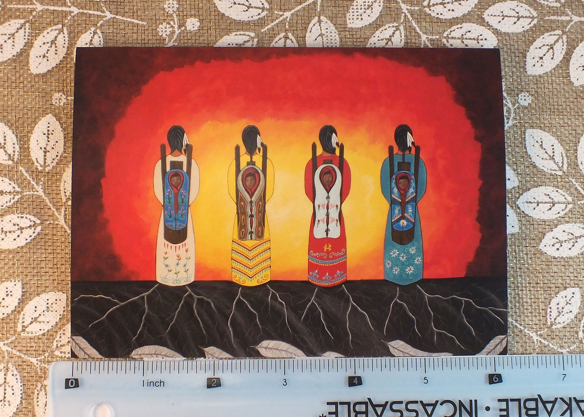 Blank Folding Greeting Cards & Envelopes Materials: standard card stock, print of original paintings All occasion gorgeous blank cards and envelopes Artwork done by Loretta Gould  Mi'kmaq Artist from Nova Scotia (Waycobah First Nation)