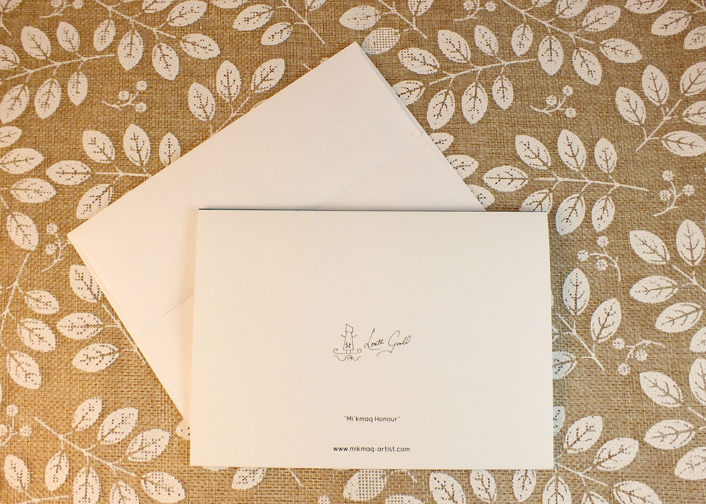 Blank Folding Greeting Cards & Envelopes Materials: standard card stock, print of original paintings All occasion gorgeous blank cards and envelopes Artwork done by Loretta Gould Mi'kmaq Artist from Nova Scotia (Waycobah First Nation)