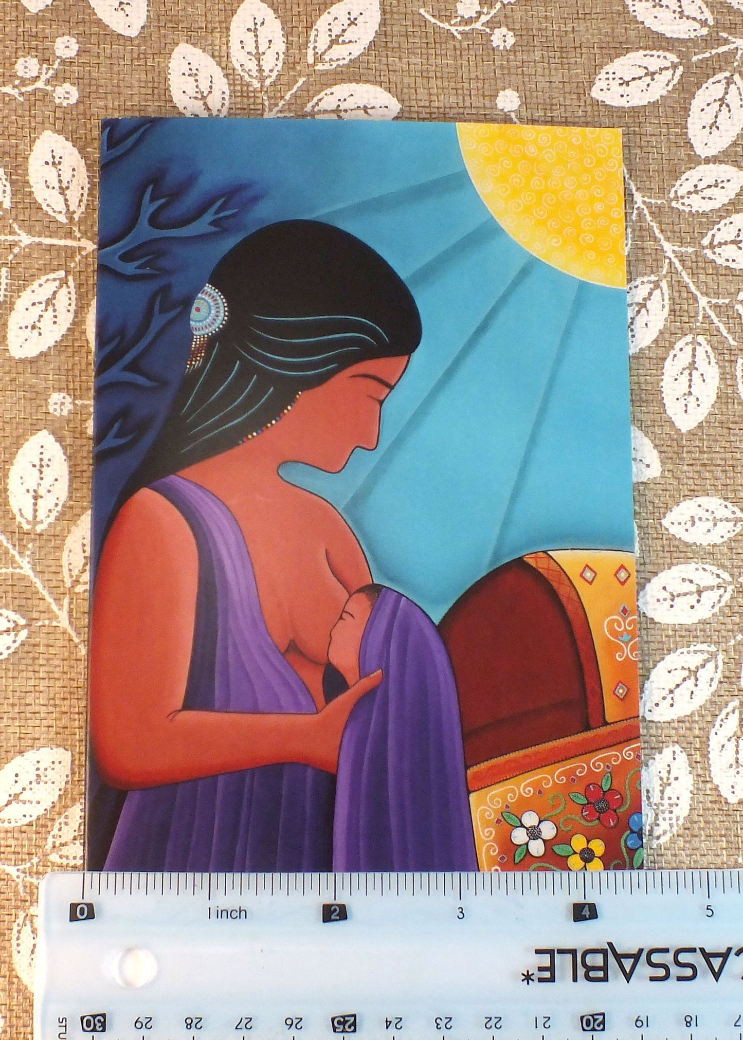 Blank Folding Greeting Cards & Envelopes Materials: standard card stock, print of original paintings All occasion gorgeous blank cards and envelopes Artwork done by Loretta Gould Mi'kmaq Artist from Nova Scotia (Waycobah First Nation)