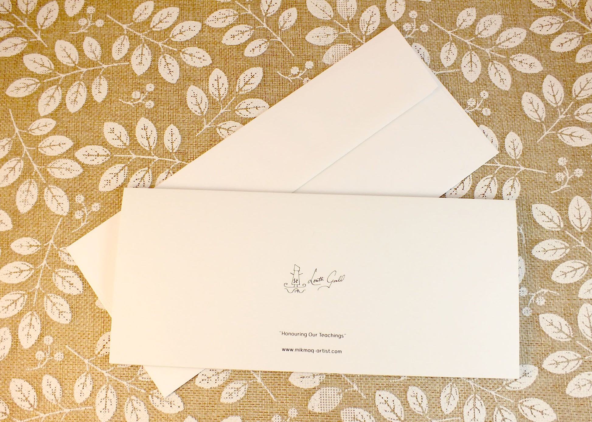 Blank Folding Greeting Cards & Envelopes Materials: standard card stock, print of original paintings All occasion gorgeous blank cards and envelopes Artwork done by Loretta Gould  Mi'kmaq Artist from Nova Scotia (Waycobah First Nation)