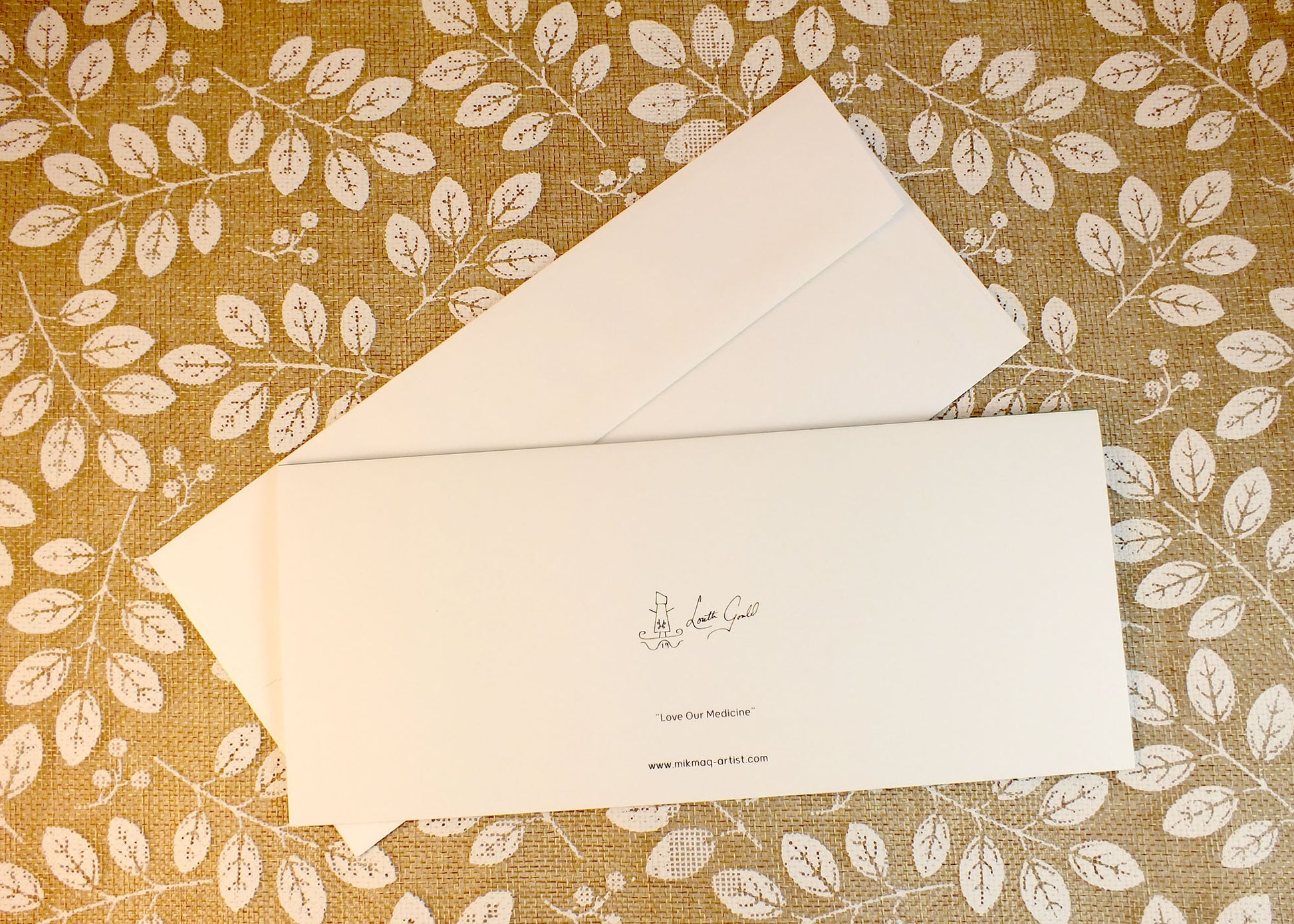 Blank Folding Greeting Cards & Envelopes Materials: standard card stock, print of original paintings All occasion gorgeous blank cards and envelopes Artwork done by Loretta Gould  Mi'kmaq Artist from Nova Scotia (Waycobah First Nation)