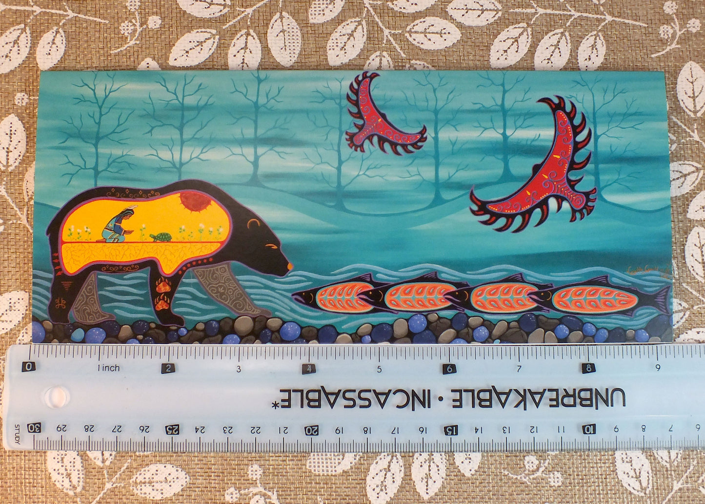 Blank Folding Greeting Cards & Envelopes Materials: standard card stock, print of original paintings All occasion gorgeous blank cards and envelopes Artwork done by Loretta Gould Mi'kmaq Artist from Nova Scotia (Waycobah First Nation)