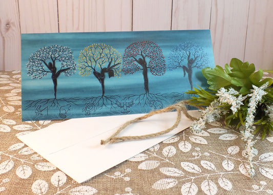 Blank Folding Greeting Cards & Envelopes Materials: standard card stock, print of original paintings All occasion gorgeous blank cards and envelopes Artwork done by Loretta Gould  Mi'kmaq Artist from Nova Scotia (Waycobah First Nation)