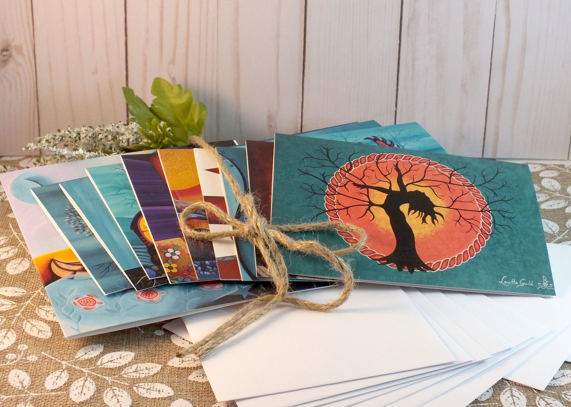 Set of 10 Greeting Cards / Envelopes